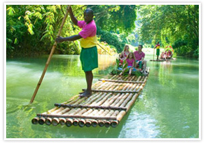 bamboo river rafting jamaica cruise excursions