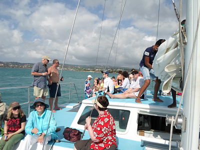  Private Catamaran Sailing Falmouth Jamaica Snorkeling Beach day tour groups